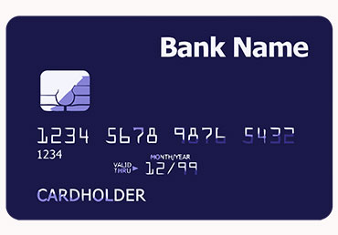 Blank Credit Card On A White Screen