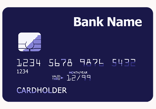 Blank Credit Card On A White Screen 